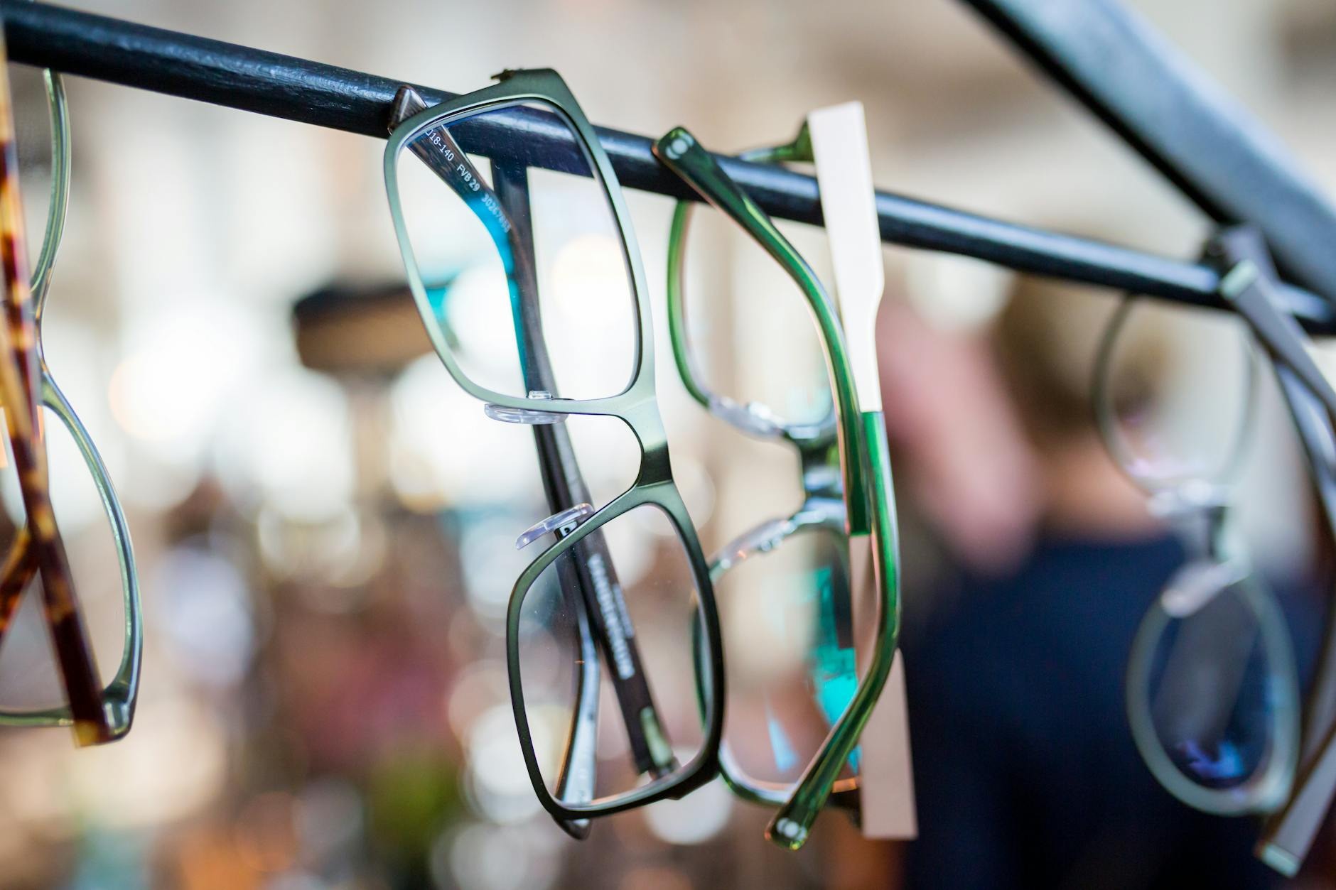 Prepared eyewear frames ready for professional parabet product photography session